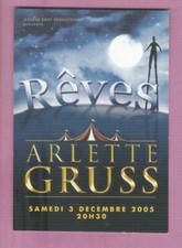Cirque arlette gruss carte - ,