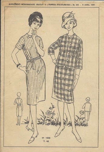 Patron tailleur robe - patron,