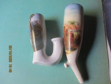 PIPE ALLEMANDE PORCELAINE THEME GALANT ROMANTISME BAISER COUPLE