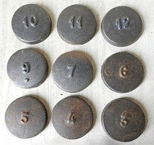 Jeu Ancien 9 Palets ou Jetons * Palets Bretons ou Jeu de Grenouille