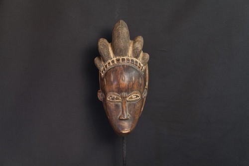 Masque africain baoulé - africain, en
