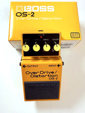 Pédale de guitare BOSS OS-2 OverDrive Distortion d'occasion testée boîte d'or...