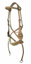 Haut Bitless Western snaffle 934, beige cuir incl. Reins