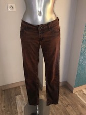 jeans taille basse slim enduit résine KAPORAL cuivre taille W28  EXCELLENT ETAT