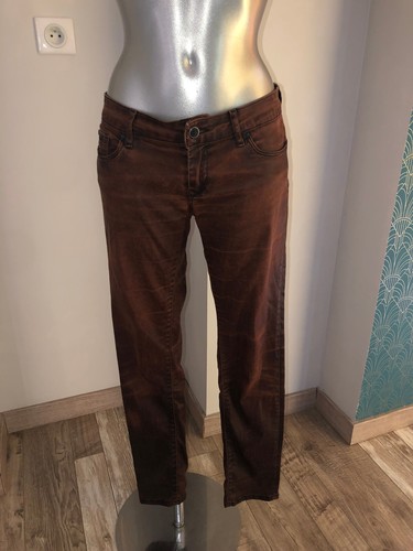Jeans taille basse - taille, enduit
