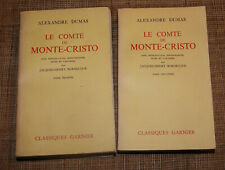 A Dumas Le comte de Monte Cristo Garnier 1962 en 2 tomes illustrés