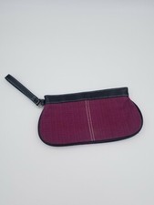 Victoria's Secret Purple Black Wristlet Clutch Makeup Bag, RARE NWOT