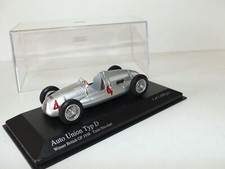 AUTO UNION TYPE D GP D ANGLETERRE 1938 T. NUVOLARI MINICHAMPS 1:43