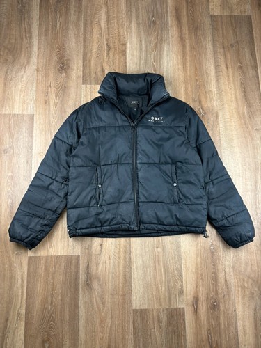 Doudoune noir obey - doudoune,