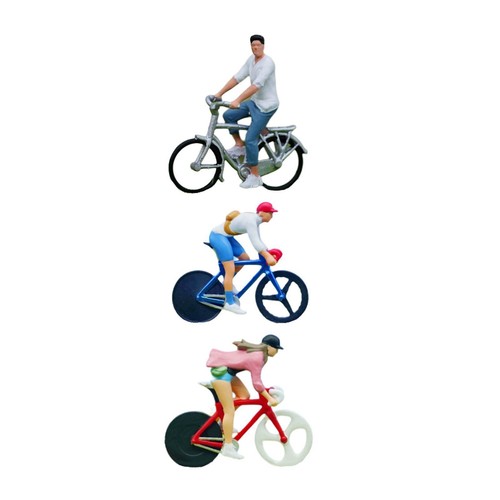 Figurine cycliste miniature - miniature, en