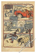 1927 Prévention Routière Panneaux de signalisation routière Accidents de route