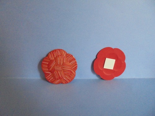 Chanel carte camelia rouge - camelia,