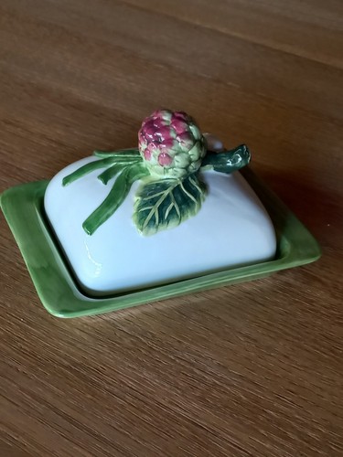 Beurrier porcelaine decor - beurrier,