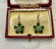 Fleur cristal émeraude - cristal,