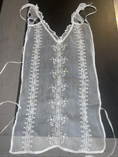 Ancien devantier tulle - devantier, en