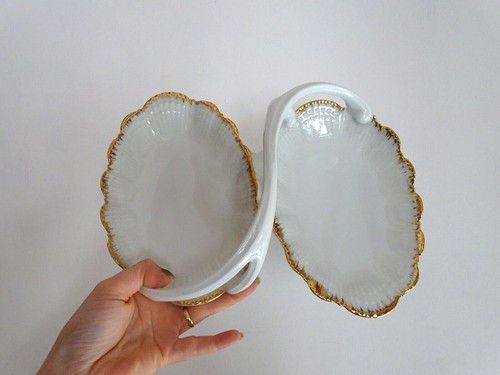 Serviteur porcelaine limoges - serviteur,