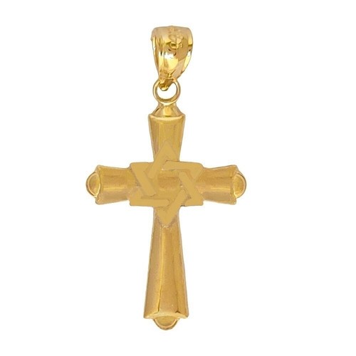 Pendentif croix or jaune - croix, en