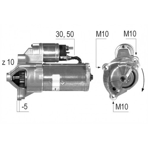 Moteur arrêt em200q - moteur,