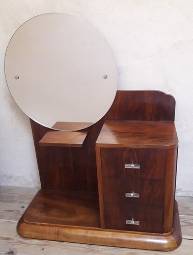 Coiffeuse art déco miroir - coiffeuse,