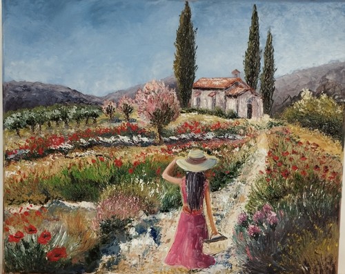 Tableau huile sur toile - toile, au