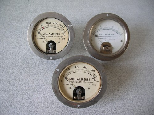 Lot anciens milliampères - lot,