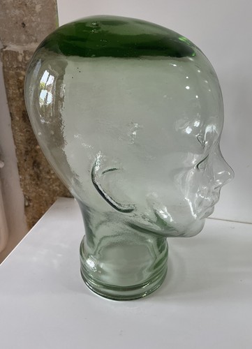 Tete chapeau marotte verre - tete,