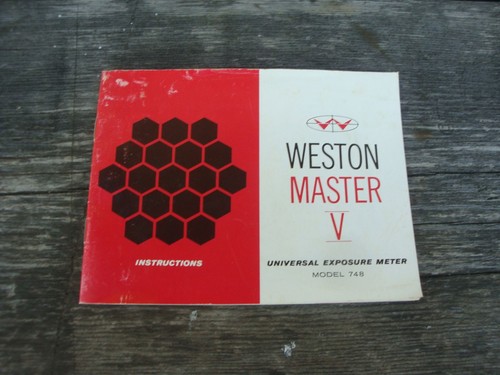 Weston master instuctions - weston, v
