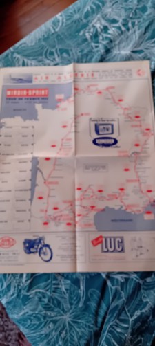 Cyclisme carte tour de - du,