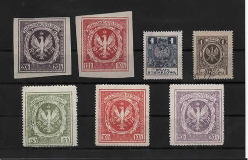 Fiscaux pologne timbres - fiscaux,