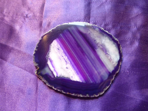 Tranche agate teintée - tranche, d'agate