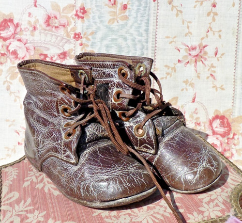 Ancienne paire bottines en - paire, de