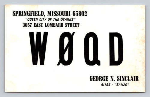 Ham radio qsl w0qd springfield - ham,