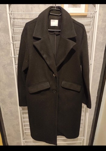 Bershka manteau long noir