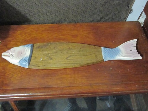 Huge salmon fish cutting - huge, 35"