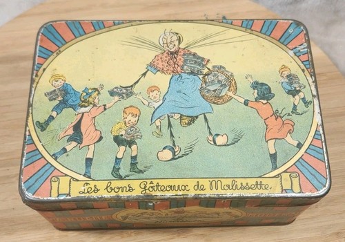 Ancien rare boite tôle vide - ancien,