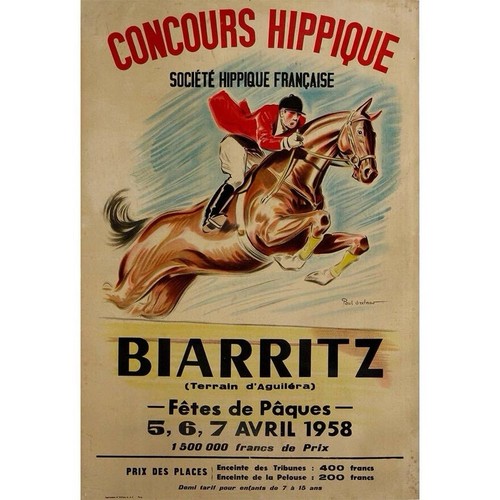 Affiche poster jumping cheval - poster,