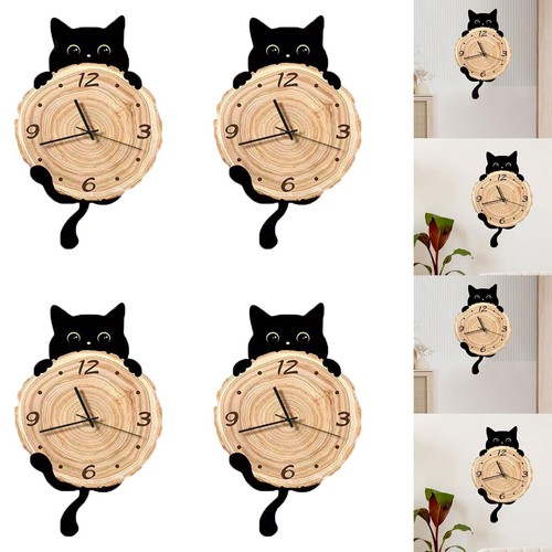 Horloge murale chat