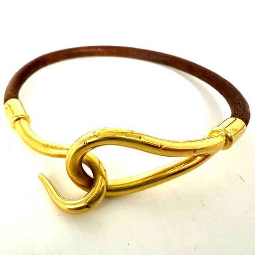 Hermes jumbo leather bracelet - hermes,