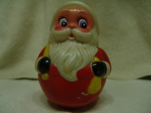 Vintage rolly polly santa - vintage,