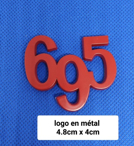 Logo 695 rouge mat - mat, autocollant
