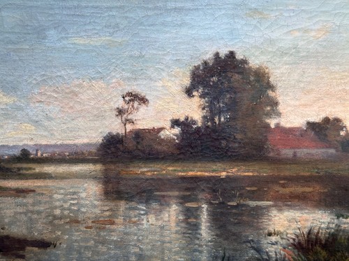 Ancien tableau paysage