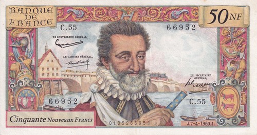 France nouveaux francs - 50,