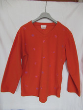 Sweat polaire orange brodé - ,