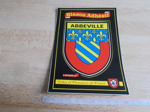 Carte postale blason adhésif - carte,