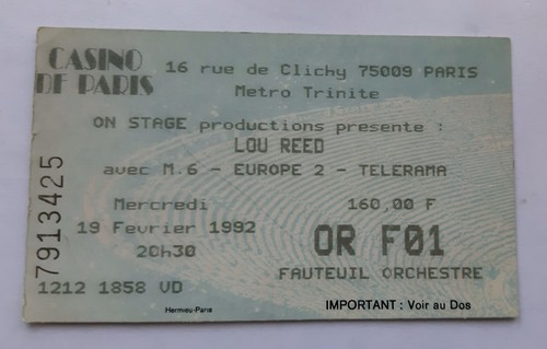 Ticket billet used - billet, place