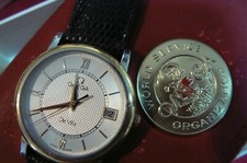 OMEGA  "DeVille" or 750 /1000 *18 carats* ( avec boîte, étui  et  documents  ) 