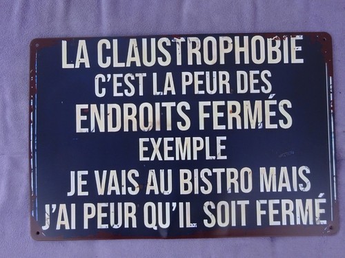 Sympathique plaque métal