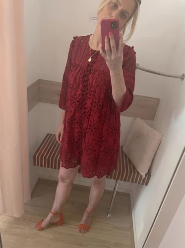 Zara robe teracotta - zara,