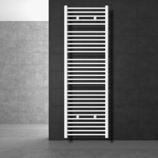 Radiateur porte serviette en acier blanc droite connexion latérale 600x1800 mm