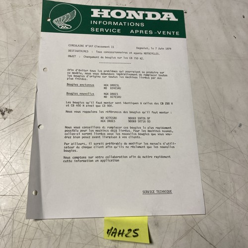 Honda moto 1979 cb750 - , note